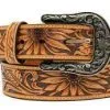 Nocona Belt Co. MF | Sunflower Embossed Belt -Boy Straw Hat Sales Shop N320001608