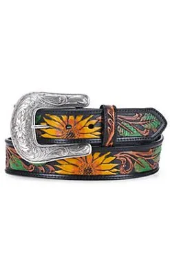 Nocona Belt Co. Nocona | Sunflower Tooled Belt