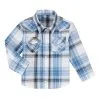 Wrangler | Boys Infant & Toddler White Plaid Snap LS Shirt -Boy Straw Hat Sales Shop PQ4132B LF01 SWLL PRD