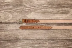 Texas Saddlery LLC Texas Saddlery | Saddle Tan Spider Combo Kids Belt