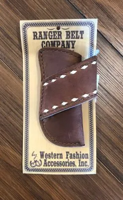 WESTERN FASHION ACCESSORIES, INC Ranger Belt Co. | Buckstitch Trimed 4" Knife Sheath