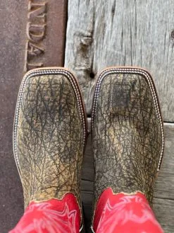 Anderson Bean | Antique Saddle Elephant Boot -Boy Straw Hat Sales Shop UNADJUSTEDNONRAW thumb 5b