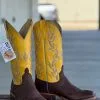Anderson Bean | Brown Slanted Buffalo Boot -Boy Straw Hat Sales Shop UNADJUSTEDNONRAW thumb 80