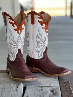 Anderson Bean | Rust Slanted Buffalo Boot