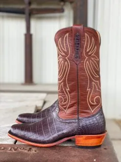 Fenoglio Boot Co. | Chocolate Nile Crocodile Boot -Boy Straw Hat Sales Shop UNADJUSTEDNONRAW thumb bd