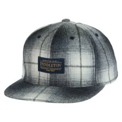 Pendleton Woolen Mills Pendleton | Black Ombre Plaid Flat Brim Cap