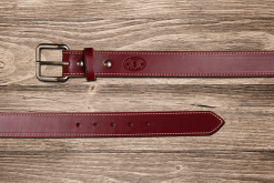 Texas Saddlery LLC Texas Saddlery | Burgundy Latigo Belt