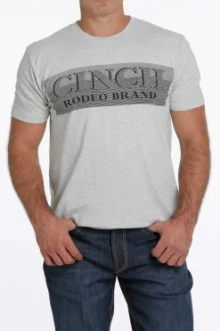 Cinch | Heather Grey Logo T-Shirt