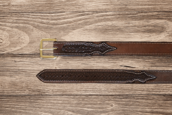 Texas Saddlery LLC Texas Saddlery | Chocolate Spider Combo Kids Belt