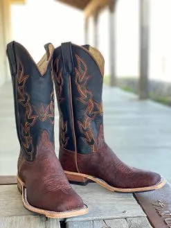 Anderson Bean | Rust Elephant Ear Ladies Boot