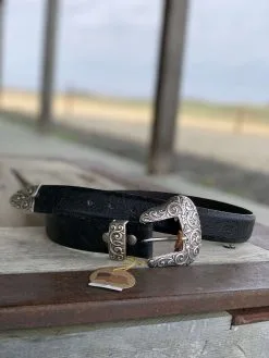 Vintage Bison | Black Winslet Belt